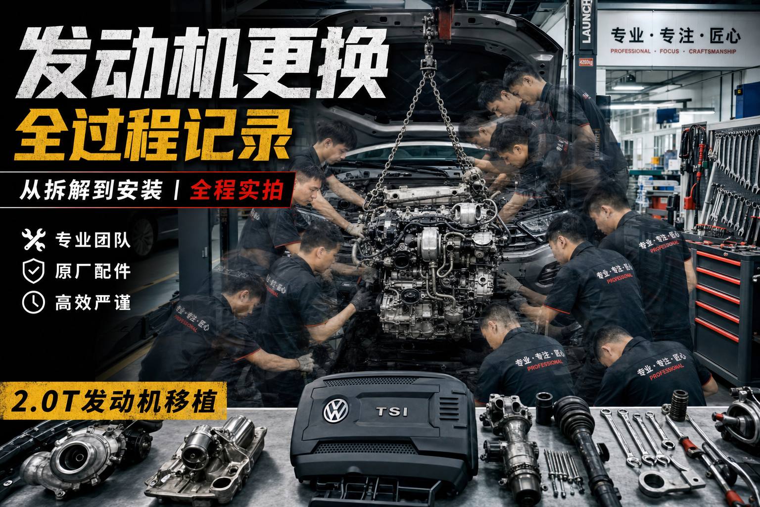 糖心修车视频教程-发动机大修全过程视频演示